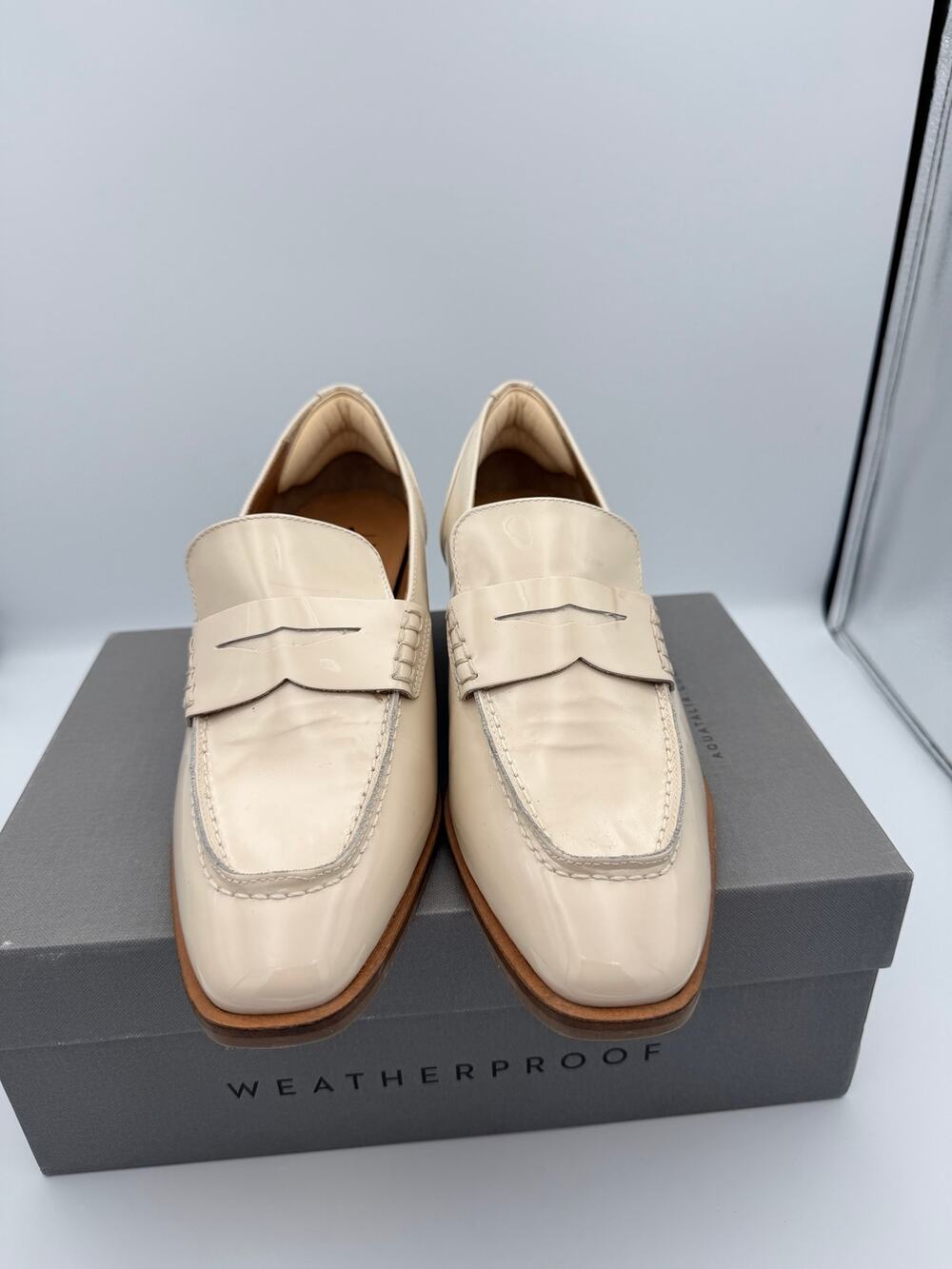 AQUATALIA OXFORD with HEEL BEIGE SIZE 8